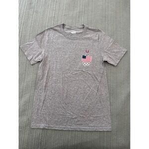 Looney Tunes Bugs Bunny Olympic Surfing Team USA Gray T-Shirt Kids‎ Large